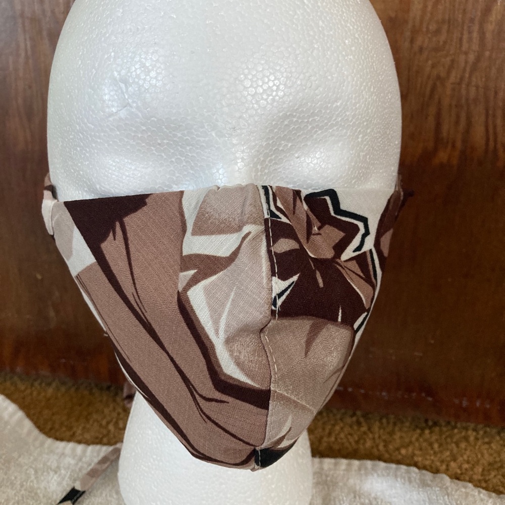 Hawaiian print face mask #1